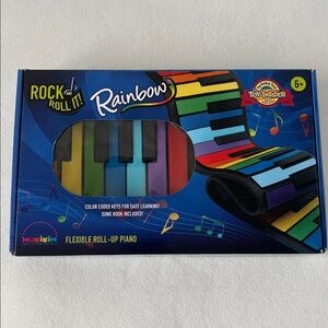Rock and roll flexible roll up piano barely used kids toy